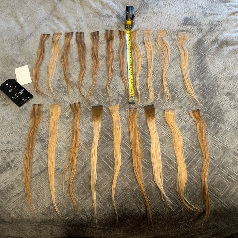 BELLAMI Blonde /Brown  Tape-in Hair Extensions.